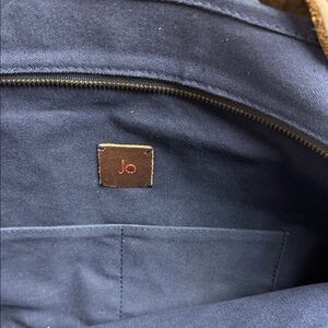 Jo Navy Blue Tote Bag